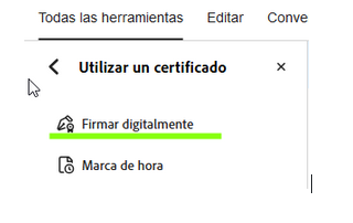 Inicio de la aplicación Adobe Reader