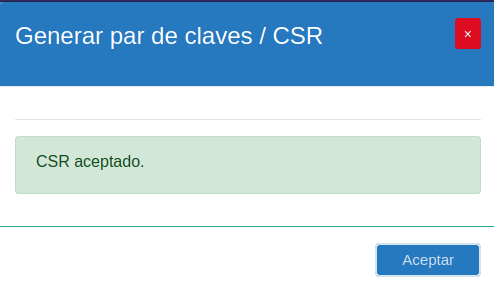 Confirmación exitosa de envío